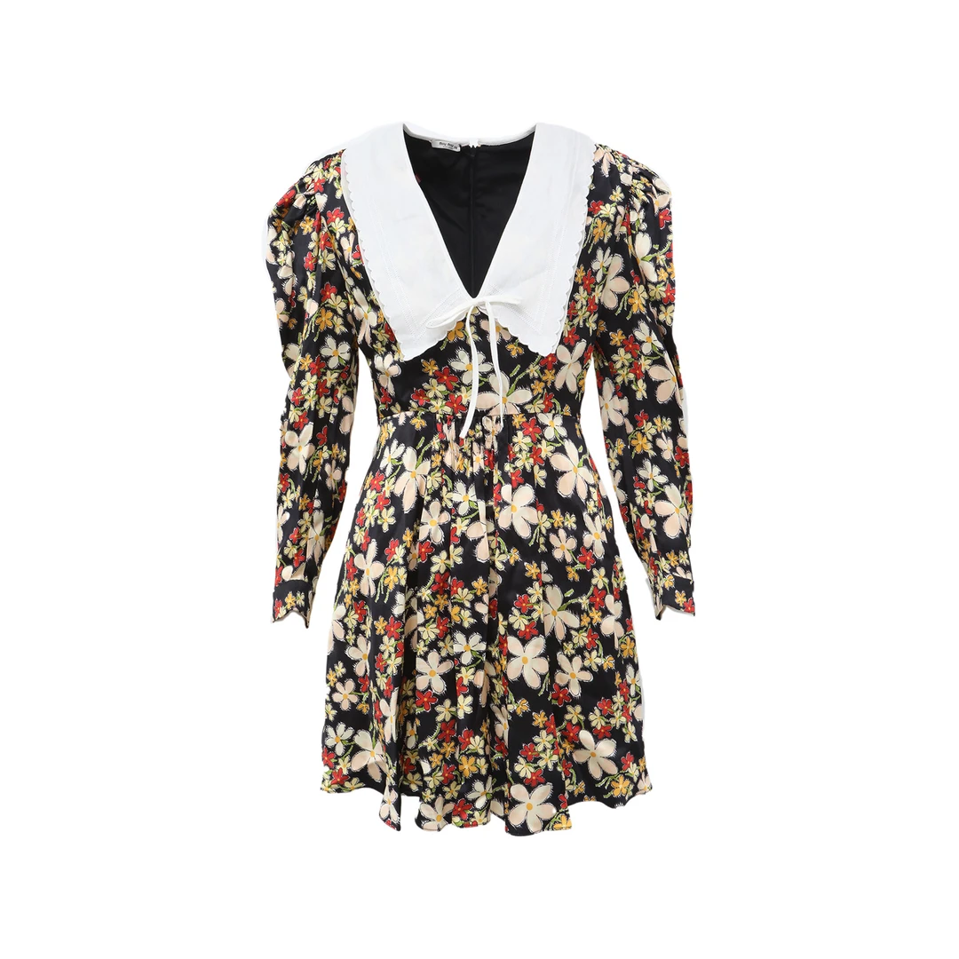 99新 MIU MIU/缪缪 小花6花 -288 棉 尼龙 粘胶纤维 连衣裙 38 //