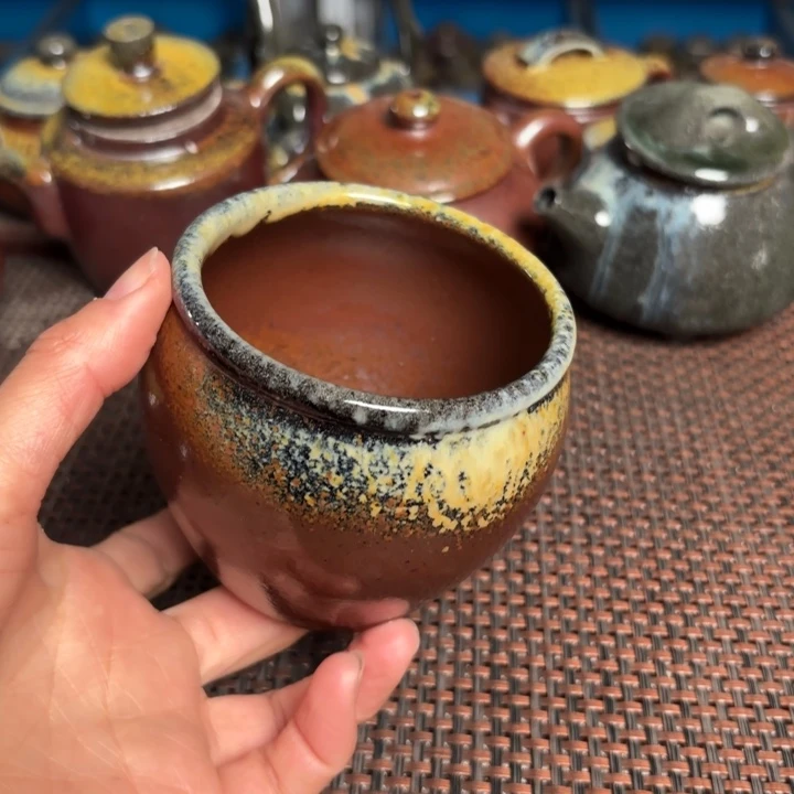 茶杯紫砂金花缸杯260 C
