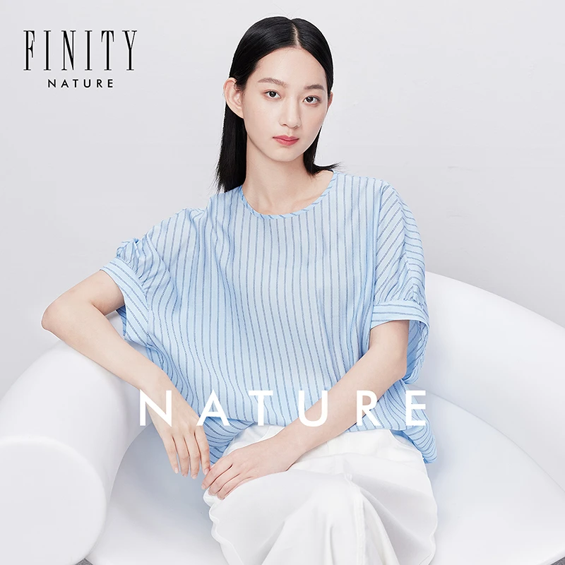 【粉丝专享】FINITY 新款蕾丝衫时尚休闲简约潮流气质 F21X5A66T2