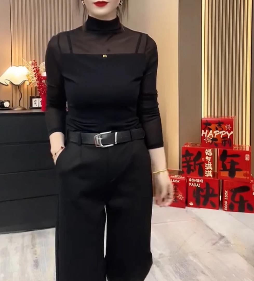 减龄显瘦m标长袖净版打底衫【好物推荐】