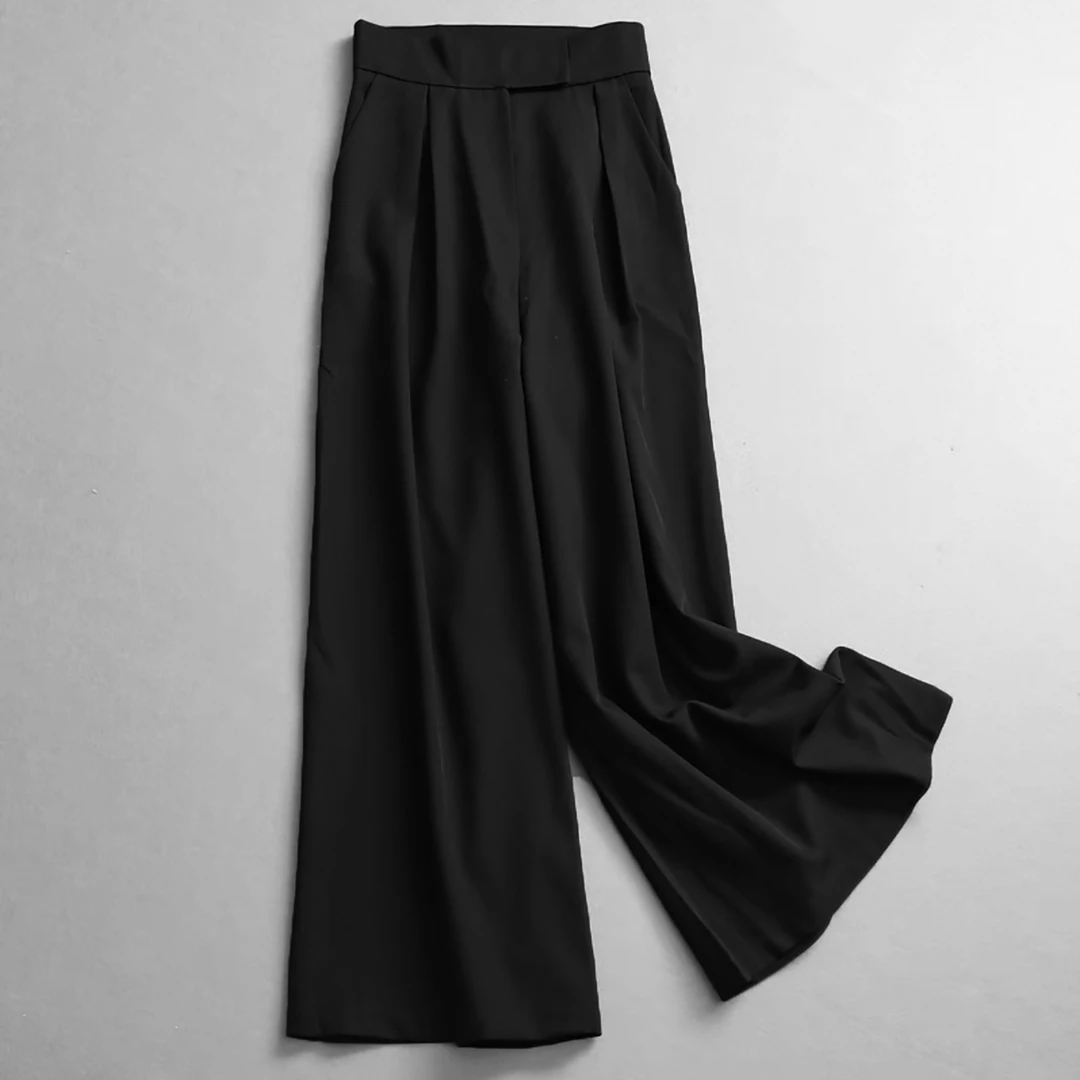 春夏新品！女士高腰垂感休闲百搭阔腿裙裤D116