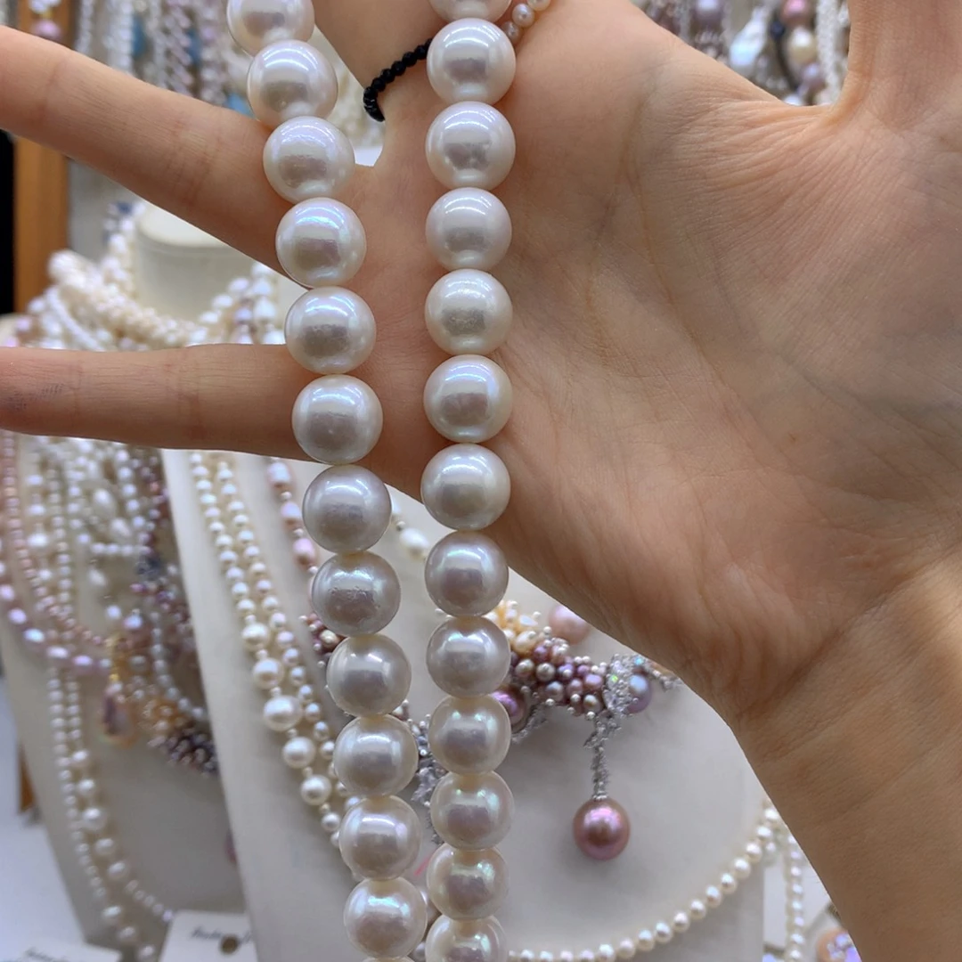 缘***y银S925镶嵌淡水珍珠项链耳饰