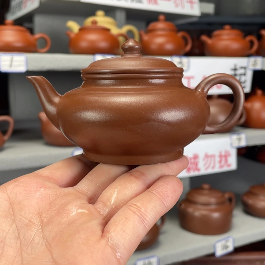 茶壶紫砂紫泥全手工150毫升
