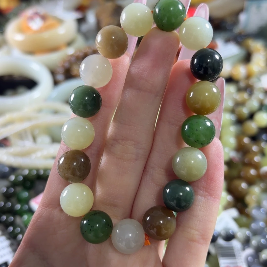 和田玉未镶嵌手链66