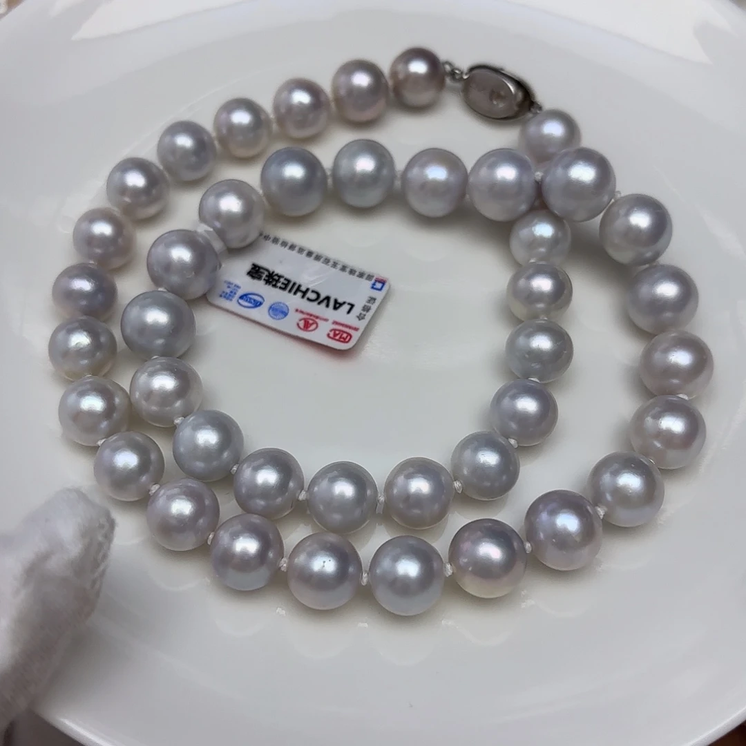 淡水珍珠未镶嵌颈饰无核9-11mm