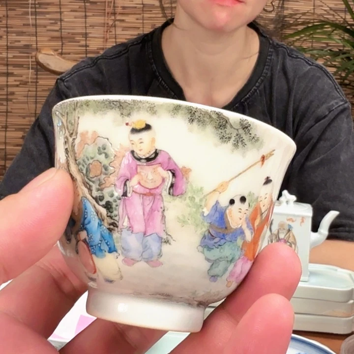 摆件景德镇童子缸等一系列精品陶瓷艺术