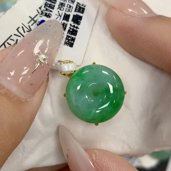 翡翠银S925镶嵌颈饰