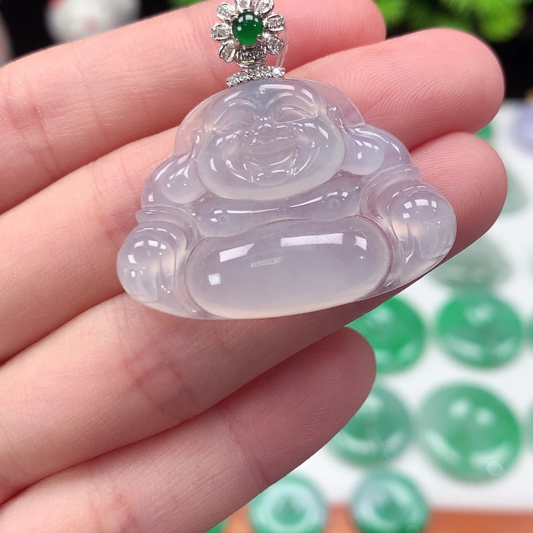 翡翠未镶嵌颈饰吊坠