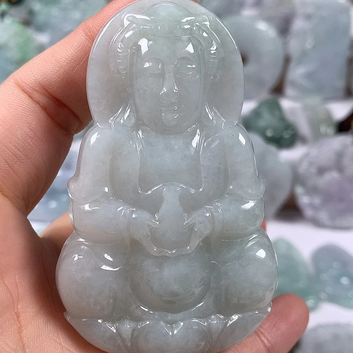 颈饰未镶嵌翡翠大观音福利
