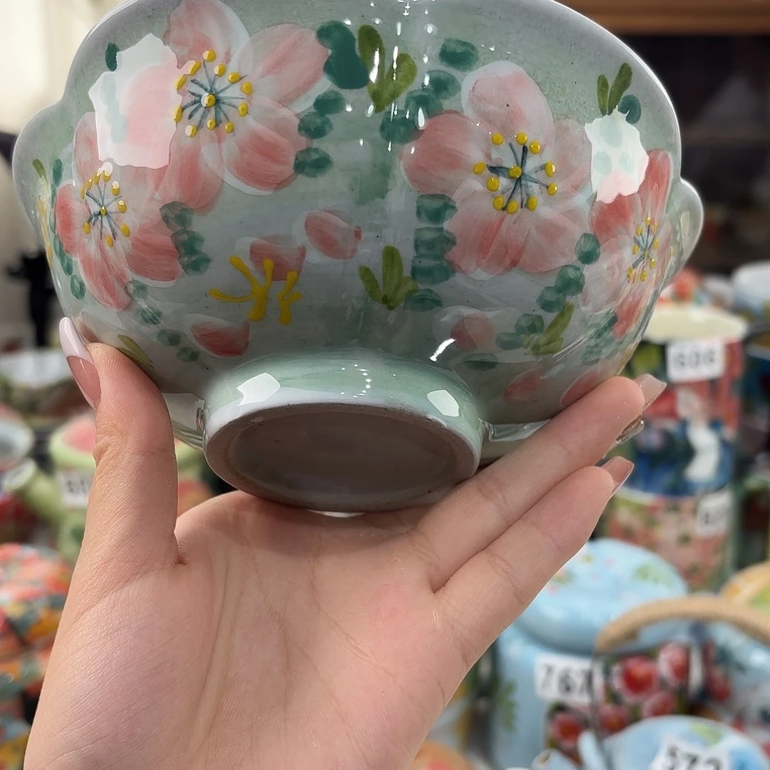 瓷片景德镇手绘高温釉下彩陶瓷茶具