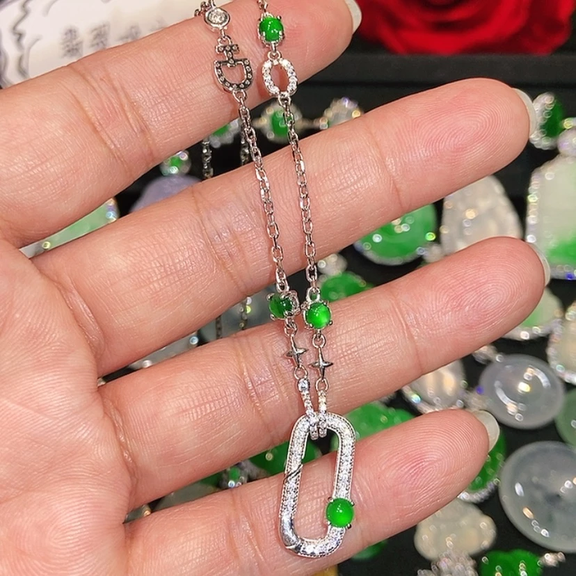 【闪购商品】颈饰未镶嵌翡翠天然翡翠