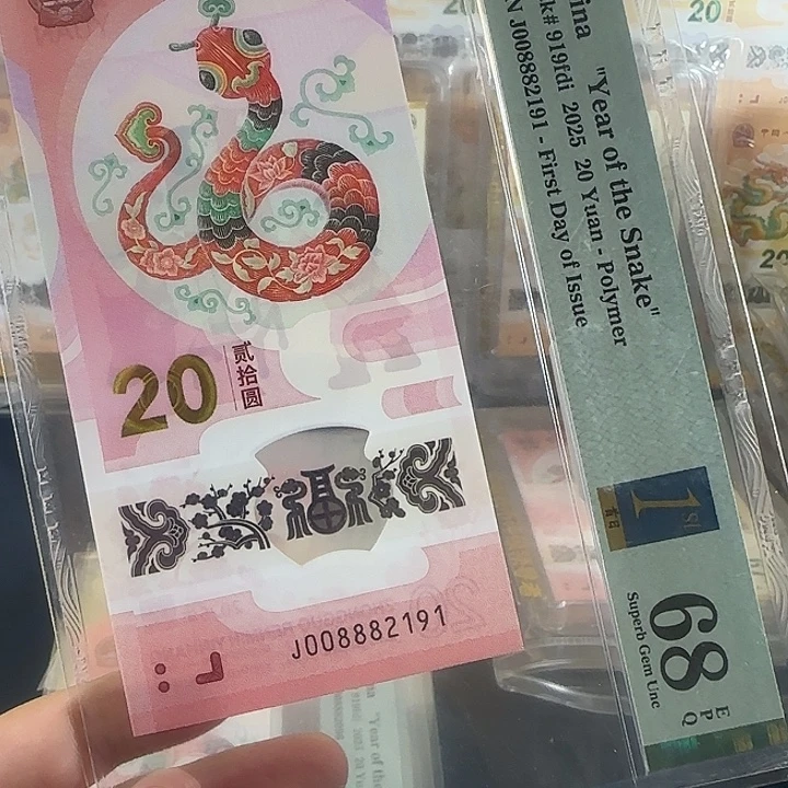 塑料蛇钞朦胧00888发财号首日标