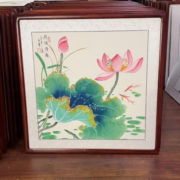 国画带框尺寸63*63厘米