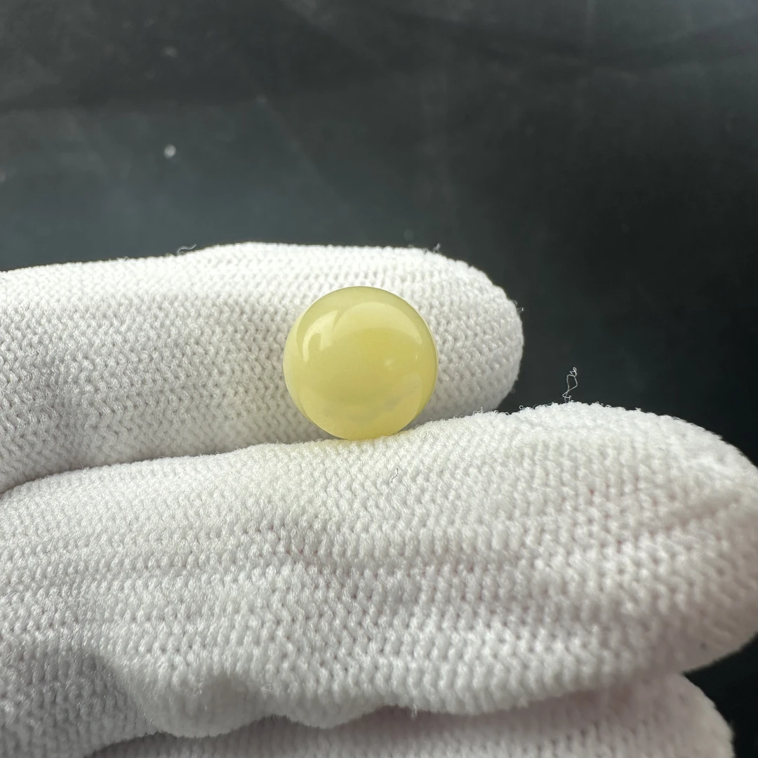A3570天然原矿蜜蜡 白蜜圆珠10.5mm 一物一图假一罚十