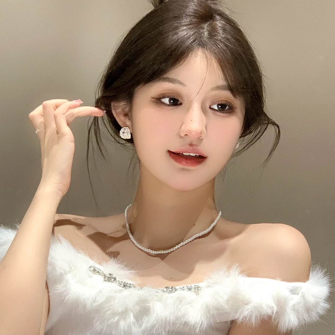 FULL GIRLISH耳环00673轻奢甜美镂空耳钉耳饰