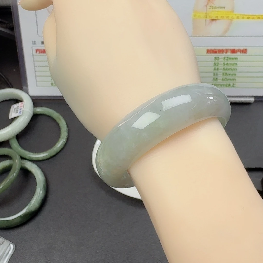 翡翠手镯未镶嵌平安镯57