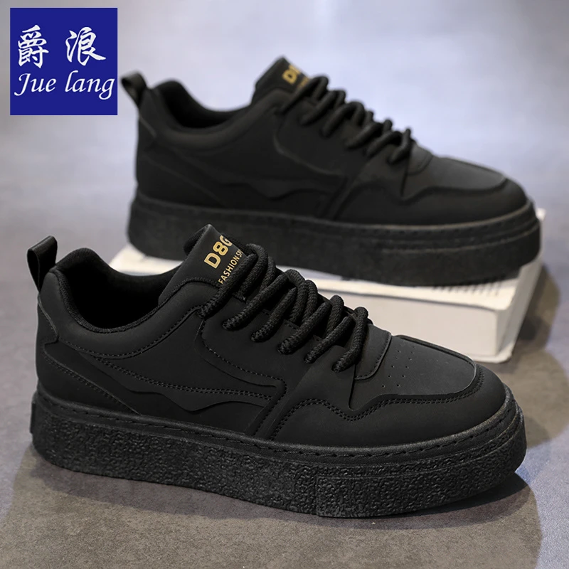 爵浪春季透气2025新款复古潮流百搭潮鞋子男款青少年运动休闲板鞋