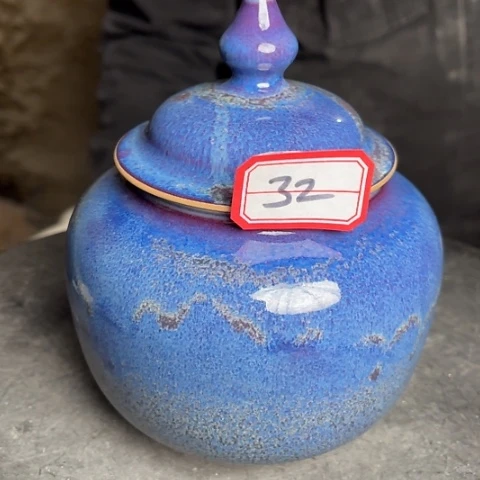 1*0牛家钧窑牛自恒老师钧瓷茶叶罐
