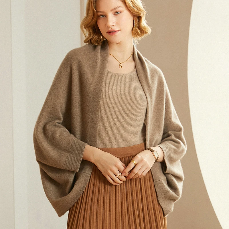 百牧羊 康赛妮 baby山羊绒 宝藏单品！ 羊绒披肩 YR平面披肩