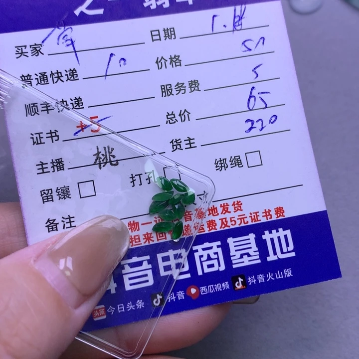 翡翠颈饰未镶嵌草*