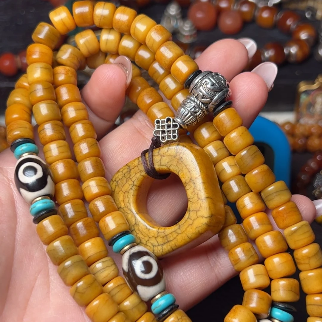 昭***.菩提籽类脖挂 108