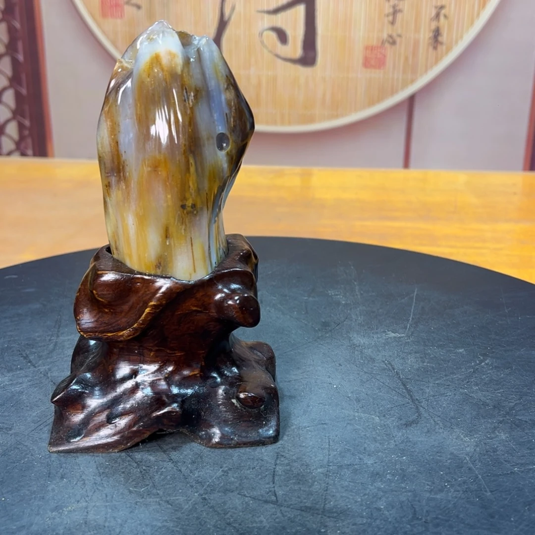 硅化玉（树化玉）未镶嵌摆件