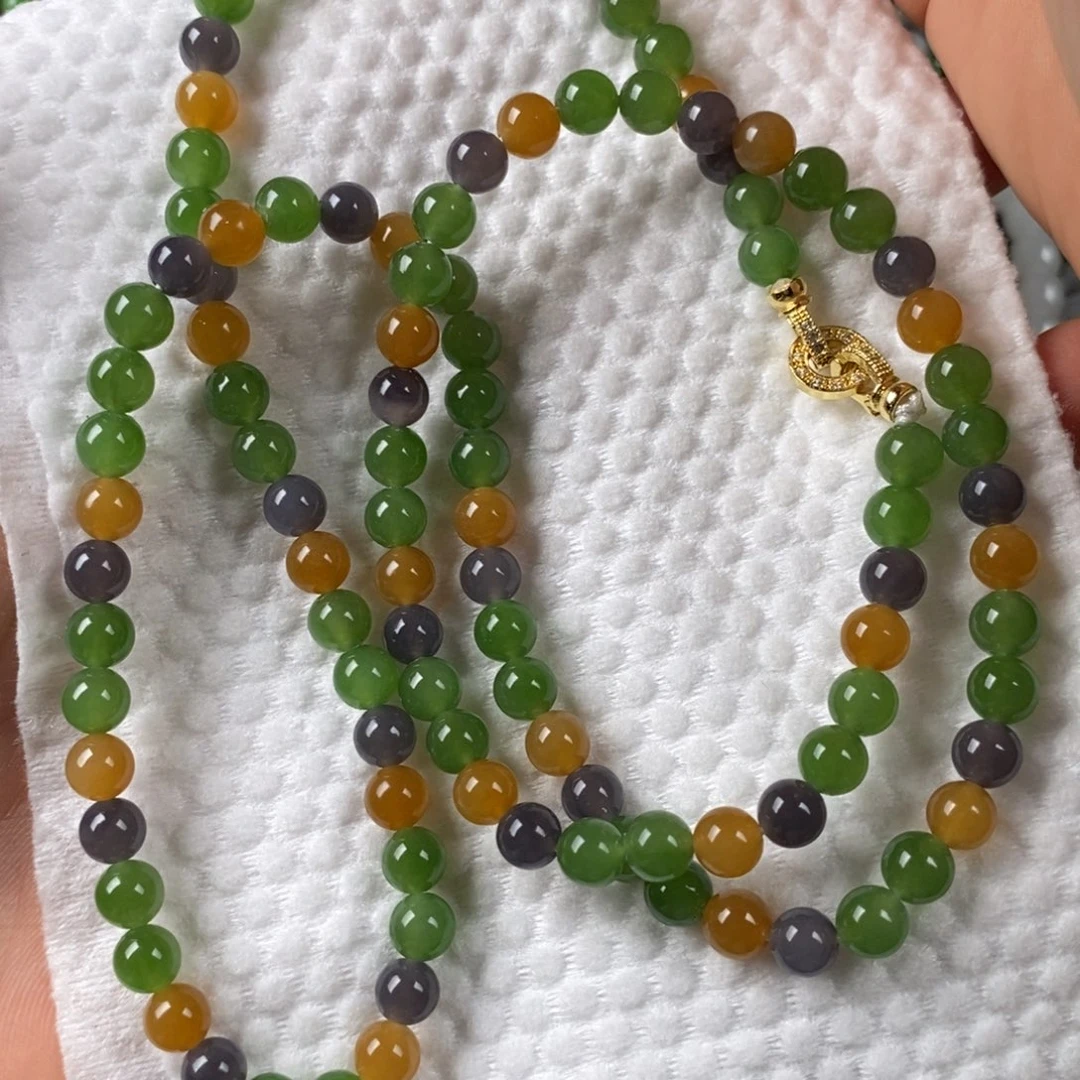 和田玉未镶嵌手串多宝108颗6mm