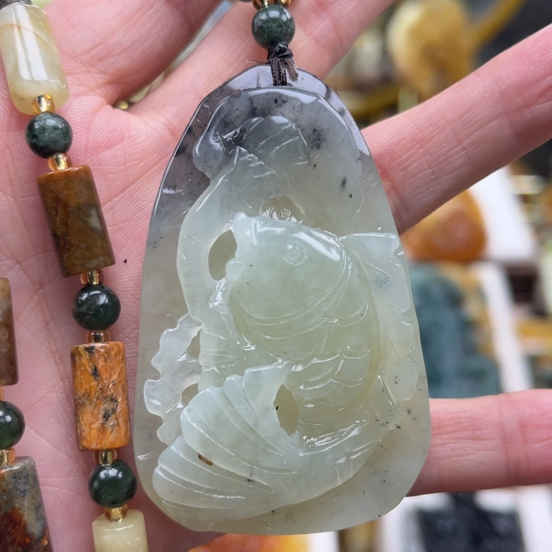 岫玉未镶嵌挂件挂件