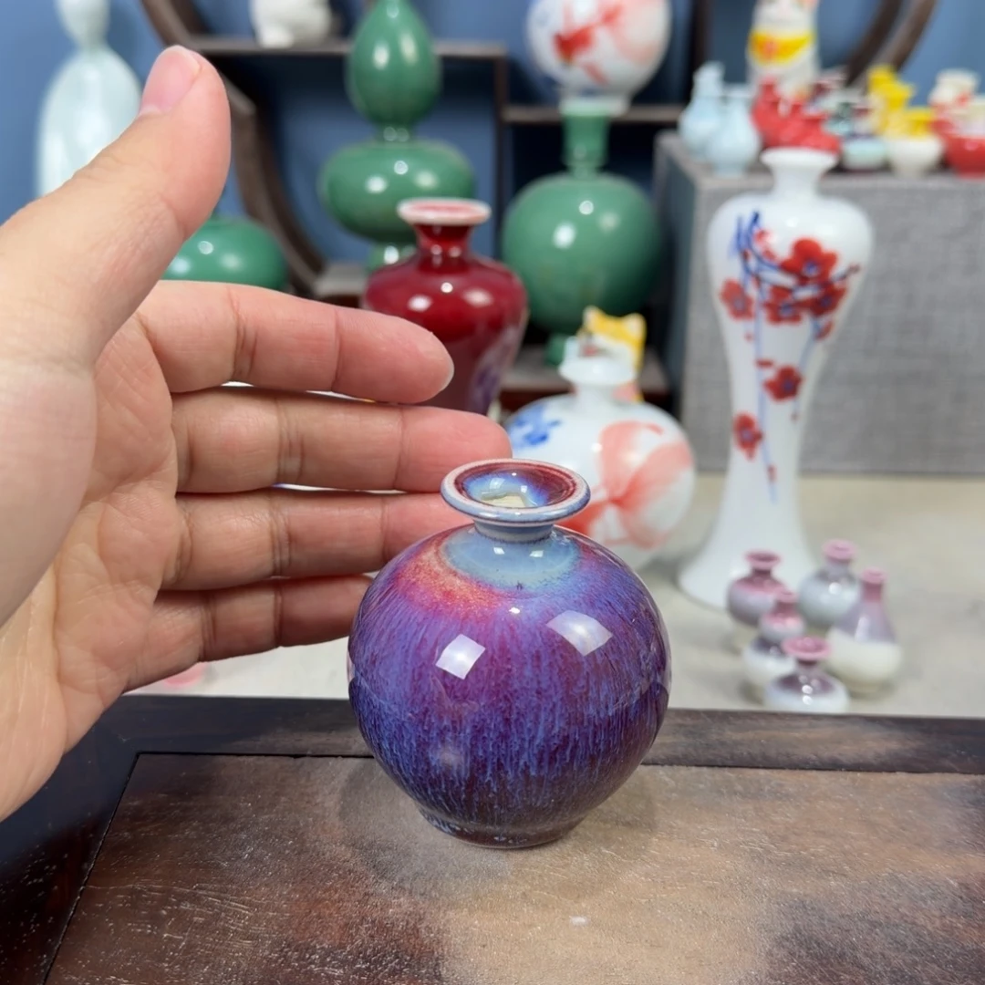 陶瓷手工小花器摆件