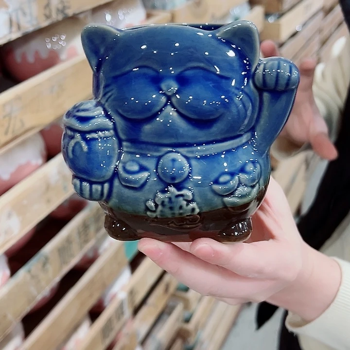 有孔，凑单福利满10元发货陶瓷多肉花盆！