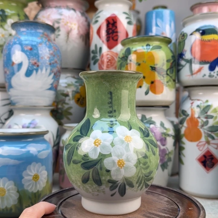 瓷片花瓶655665565665566556