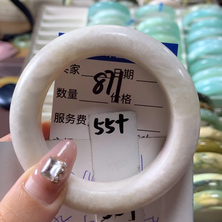 蛇纹石玉手镯未镶嵌871