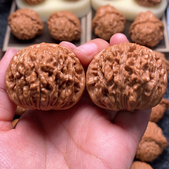 文玩核桃把件胡*精品四座楼43