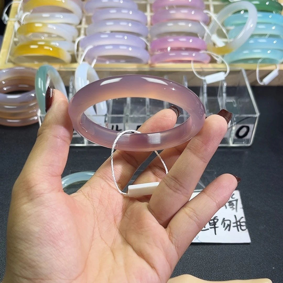 冰***淋玛瑙/玉髓未镶嵌手镯