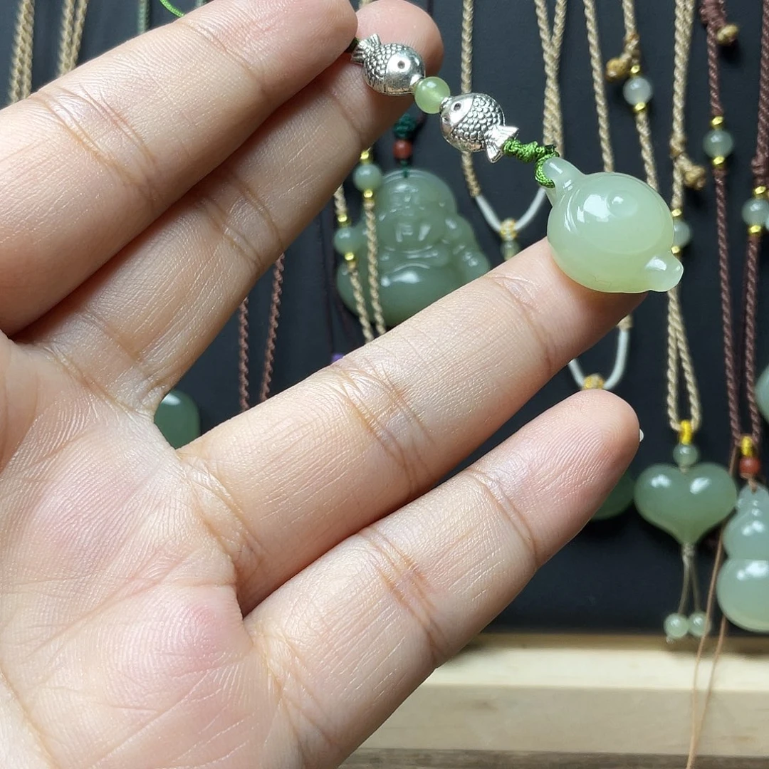 和田玉未镶嵌手机链