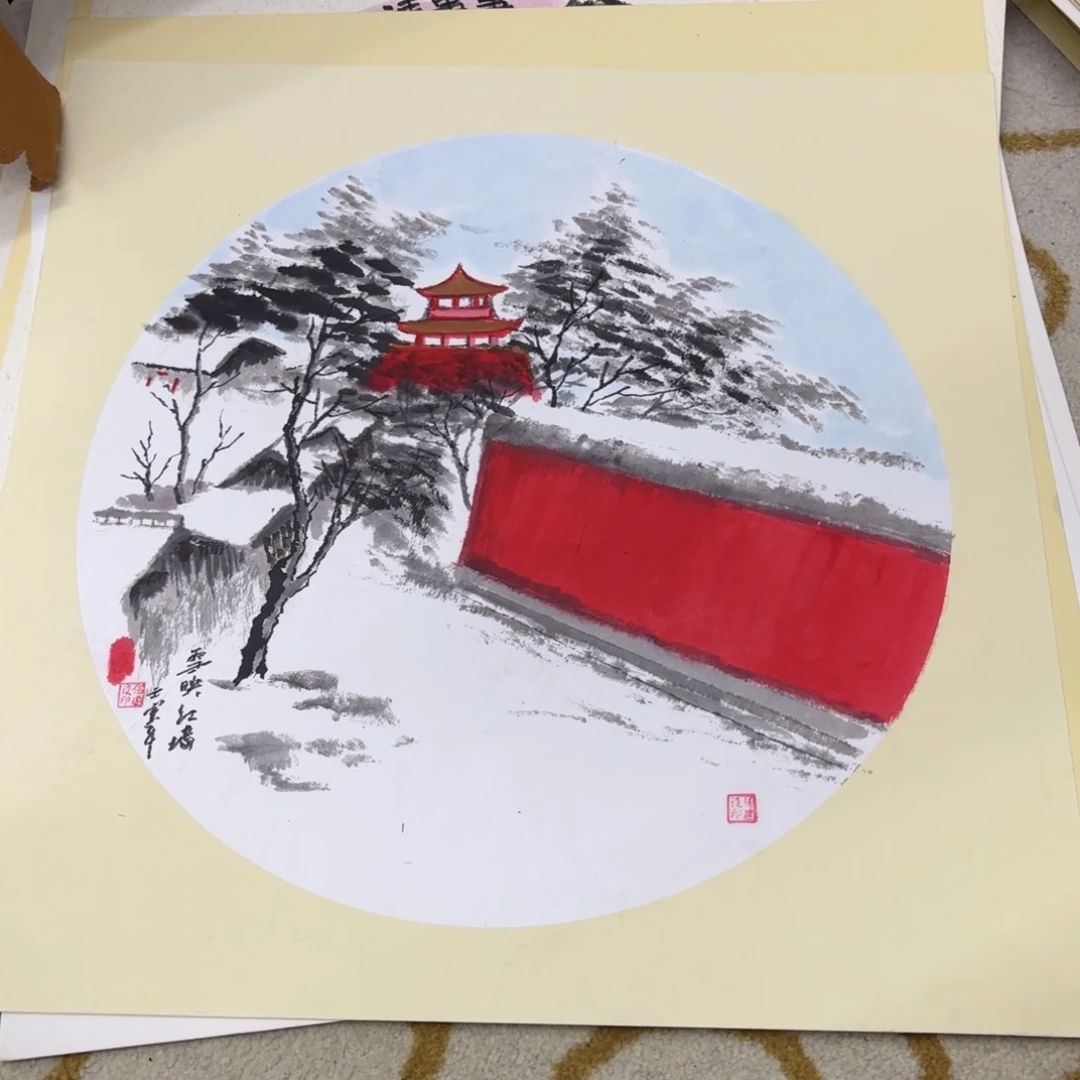 国画国画老师作品刘