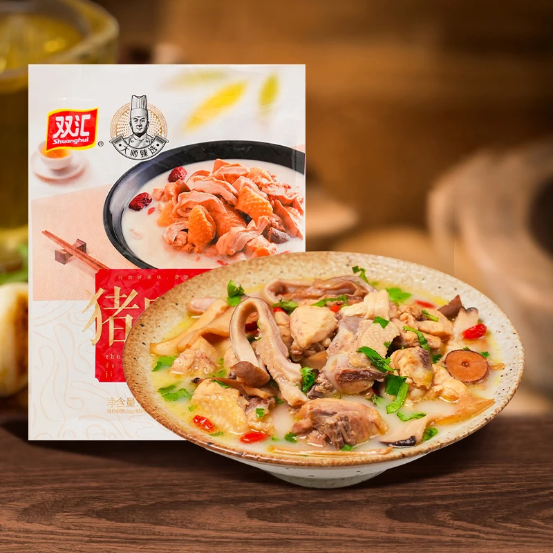 双汇猪肚鸡320g/袋速食加热半成品(赠送鱼豆腐120g香煎鸡排80g)
