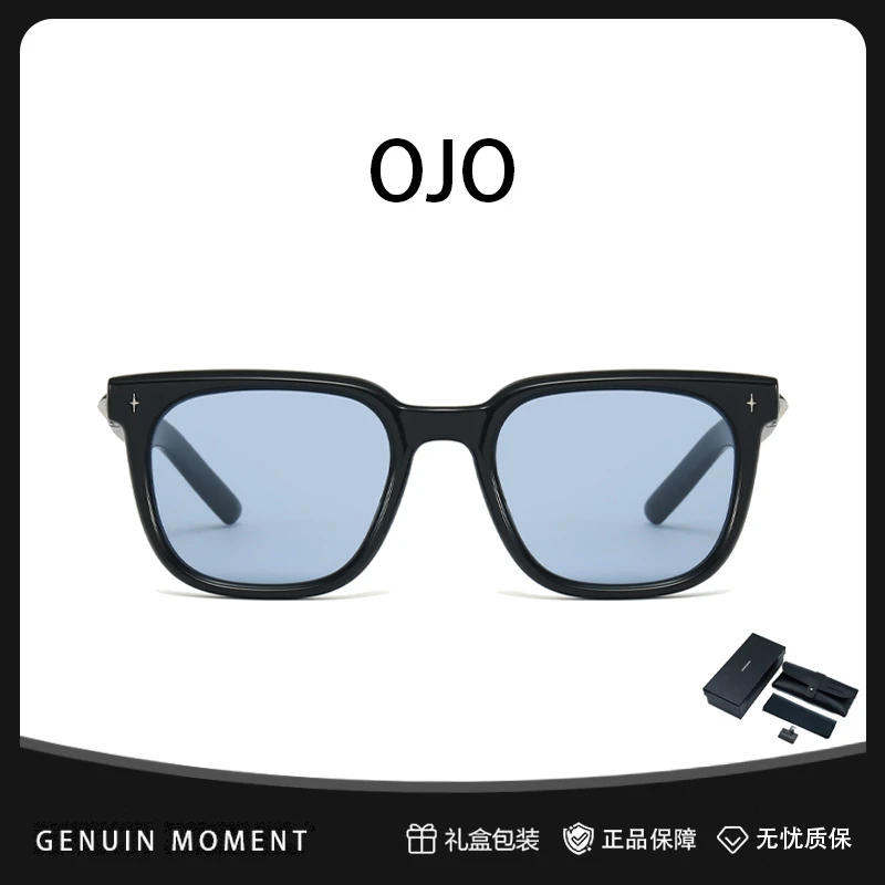 GENUIN MOMENT百搭黑框日落色墨镜女防紫外线偏光近视太阳眼镜男