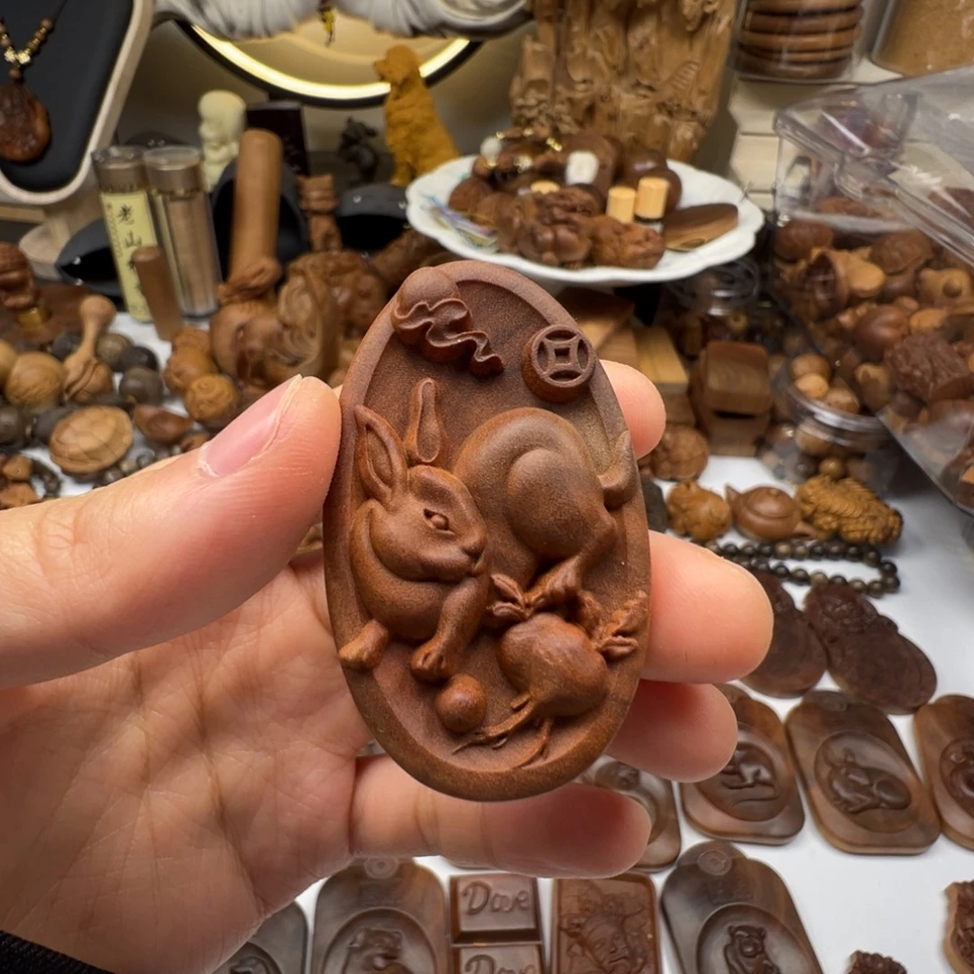 檀香木生肖兔老山檀