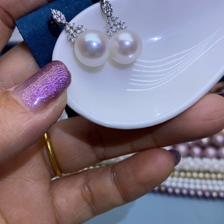 珠宝首饰银S925镶嵌淡水珍珠