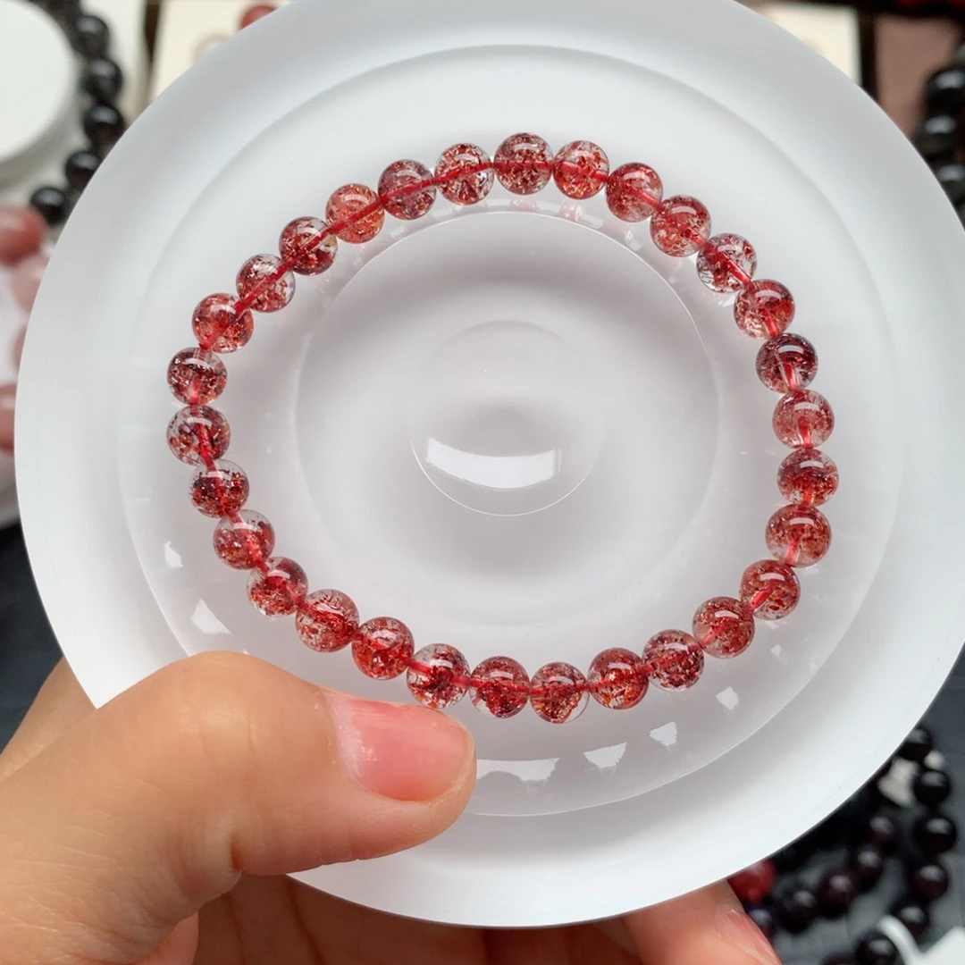 水晶手链未镶嵌金草莓6