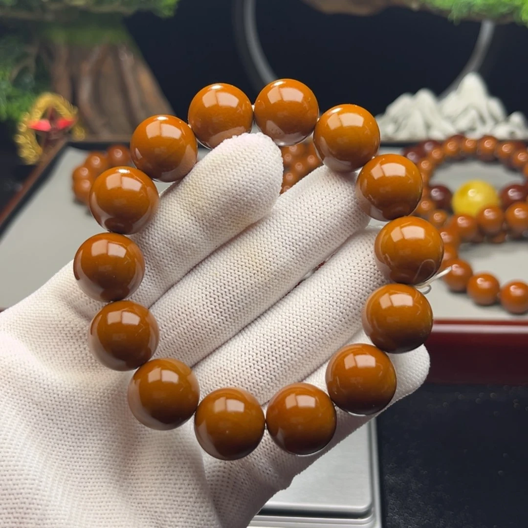 橄榄核手串半*闲1.6+精品老树铁核 小孔