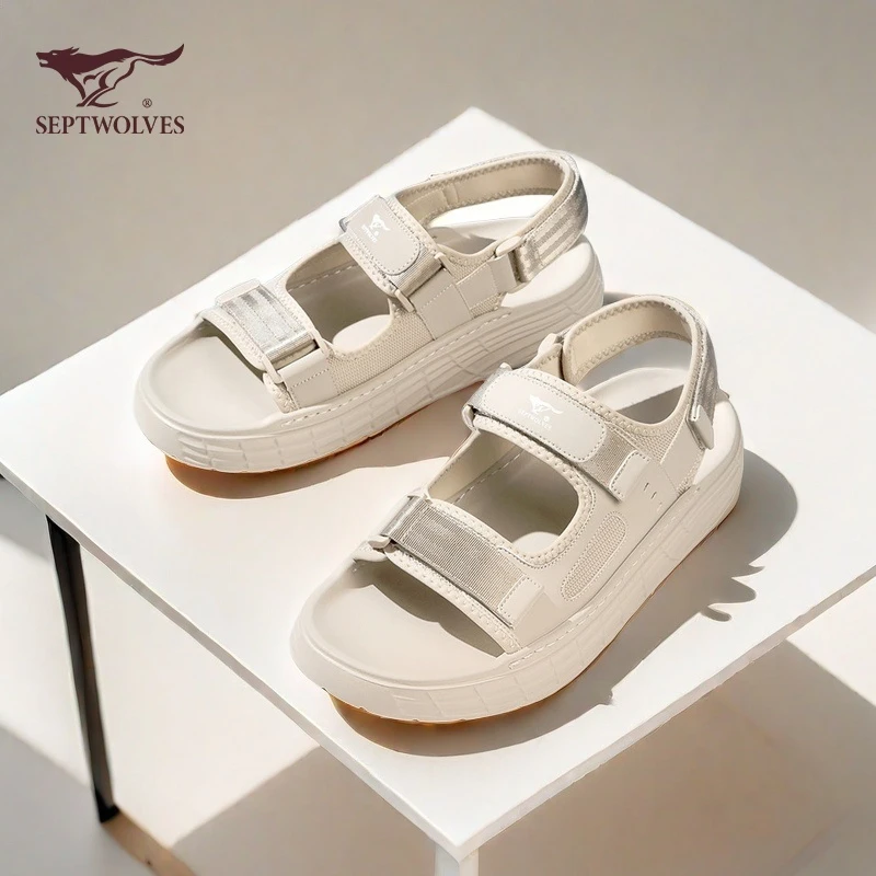 七匹狼凉鞋秋季新款男款沙滩鞋户外轻便防滑软底透气防臭开车9964