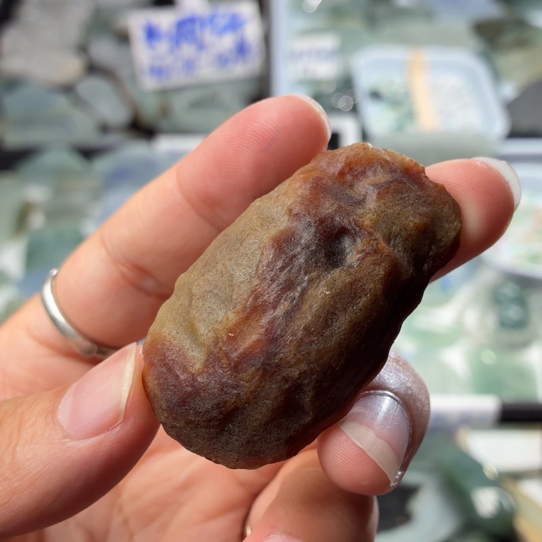 未镶嵌定制翡翠天然缅甸翡翠a货红黄雾层富甲天下题材