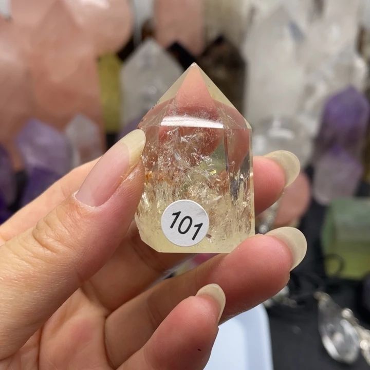 发饰未镶嵌水晶101黄水晶珠