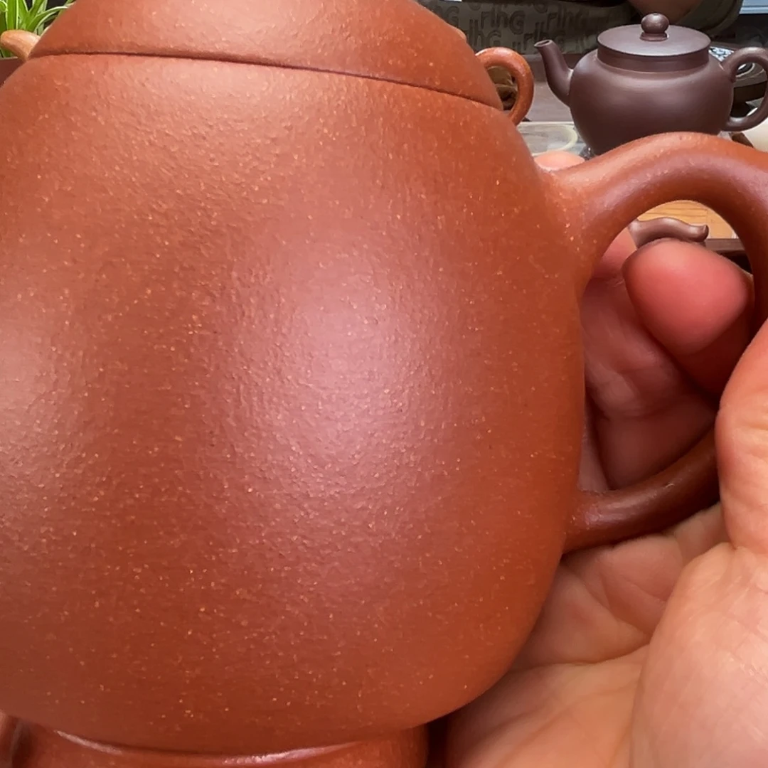 紫砂茶壶孙****）秦权450cc红降坡