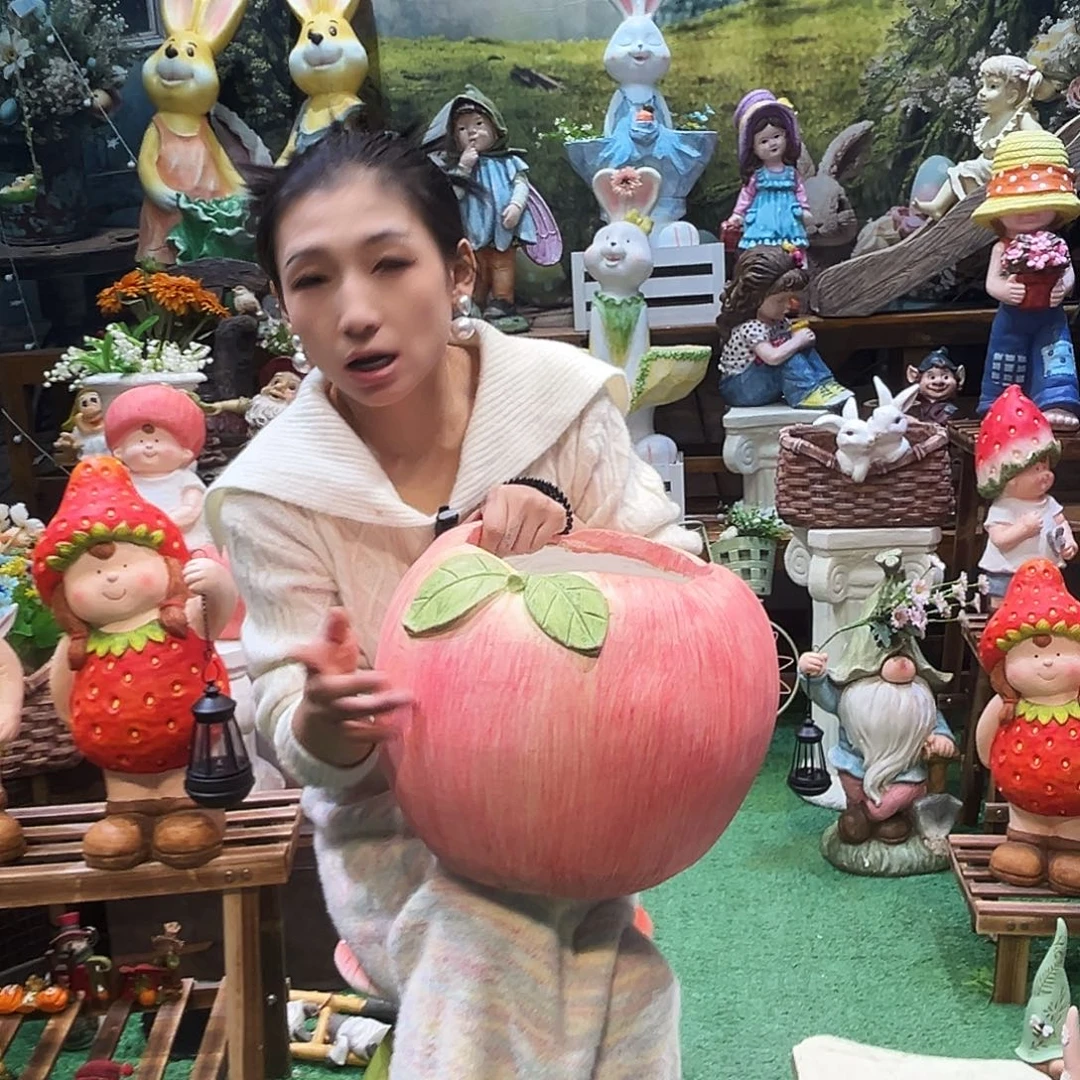 花园摆件红红火火