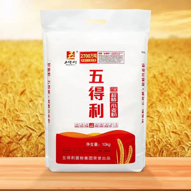 五得利六星超精面粉10公斤包子馒头面条饺子家用通用批发20斤