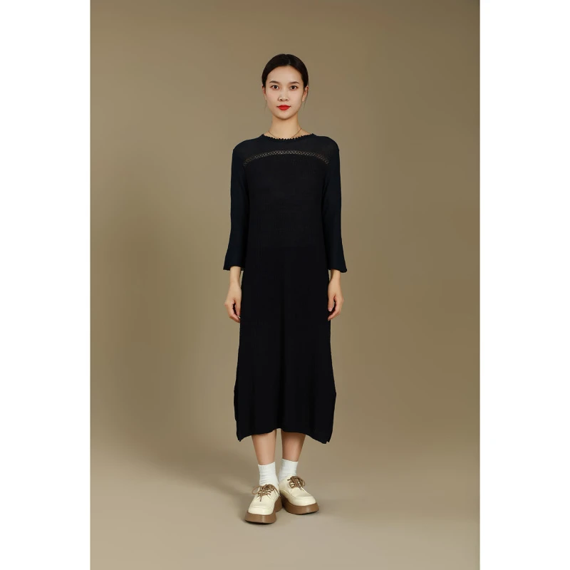 啦娜菲LANAFAY春款连衣裙9C835靛蓝