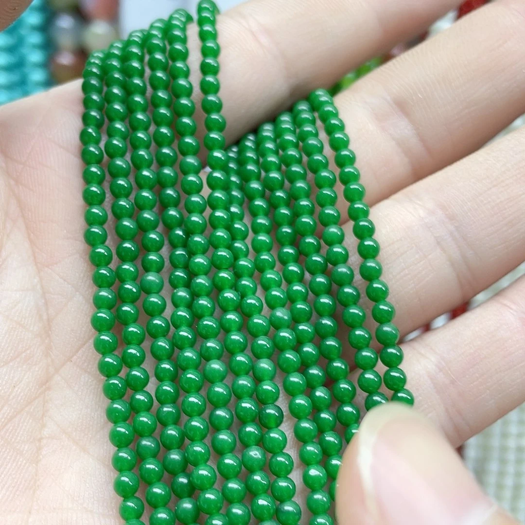 玛瑙/玉髓合金珠宝半成品3mm一条